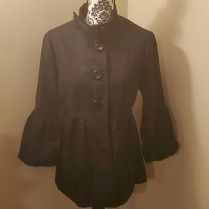 Nanette Lepore Bubble Sleeve Textured Jacket